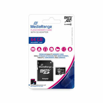 Karta pamięci MediaRange MicroSDXC 64GB C10